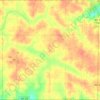 Town of Johnson topographic map, elevation, terrain