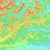 Blaxlands Ridge topographic map, elevation, terrain