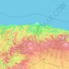 Asturias topographic map, elevation, terrain