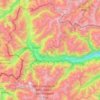 Val Venosta topographic map, elevation, terrain