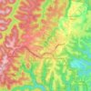 Springwood topographic map, elevation, terrain