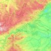 Bezirk Komotau topographic map, elevation, terrain