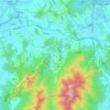 Gwanak-gu topographic map, elevation, terrain