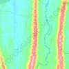 Jampuii Hills topographic map, elevation, terrain