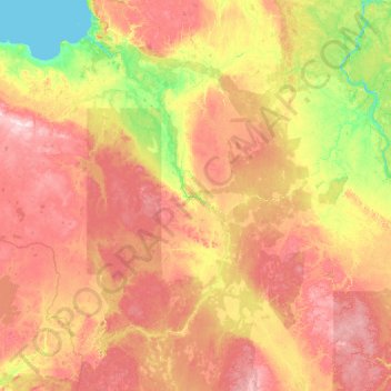 Плесецкий район topographic map, elevation, terrain