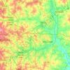 Bangalore East topographic map, elevation, terrain