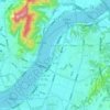 Gangdong-gu topographic map, elevation, terrain