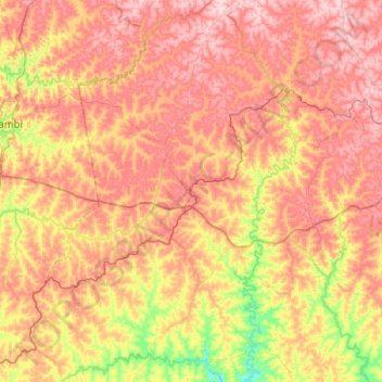 Santa Bárbara do Sul topographic map, elevation, terrain