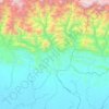 Cemara River topographic map, elevation, terrain