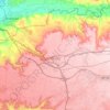 Ocaña topographic map, elevation, terrain