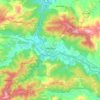 Lakhdaria topographic map, elevation, terrain