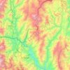San José de Lourdes topographic map, elevation, terrain