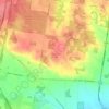 Langwarrin South topographic map, elevation, terrain