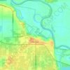 Merbein topographic map, elevation, terrain