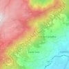 Cantar-Galo e Vila do Carvalho topographic map, elevation, terrain