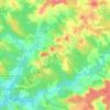 Montpeyroux topographic map, elevation, terrain