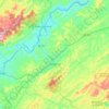 Vassouras topographic map, elevation, terrain