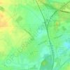 Rœulx topographic map, elevation, terrain