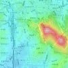 Seoul topographic map, elevation, terrain
