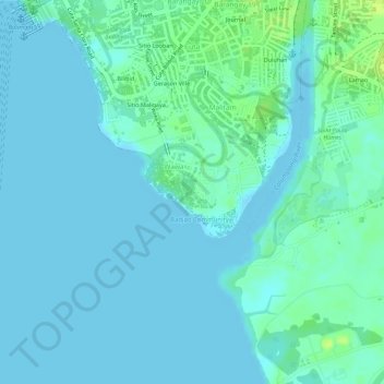Wawa topographic map, elevation, terrain