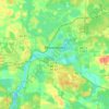 Rhinelander topographic map, elevation, terrain