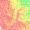 Lacombe County topographic map, elevation, terrain