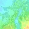 Oogong topographic map, elevation, terrain