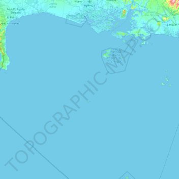 Pedregal topographic map, elevation, terrain