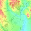 Humanes topographic map, elevation, terrain