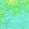 London Borough of Newham topographic map, elevation, terrain