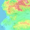 Igrèsias/Iglesias topographic map, elevation, terrain