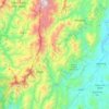 Kayapa topographic map, elevation, terrain
