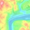 Cadogan Township topographic map, elevation, terrain