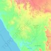 Matzikama Ward 8 topographic map, elevation, terrain