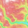 Etna topographic map, elevation, terrain