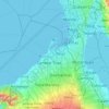 Cavite City topographic map, elevation, terrain