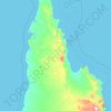 Cook Shire topographic map, elevation, terrain