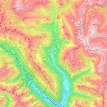 Brenno topographic map, elevation, terrain