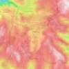 Salto topographic map, elevation, terrain