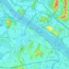 Gangseo-gu topographic map, elevation, terrain