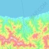 Calovébora topographic map, elevation, terrain
