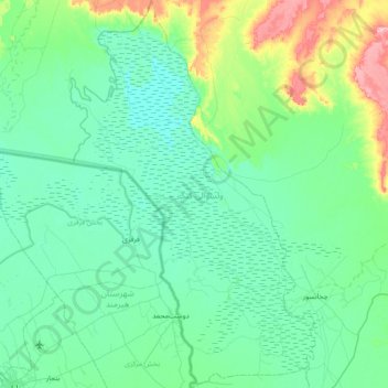 Kang topographic map, elevation, terrain
