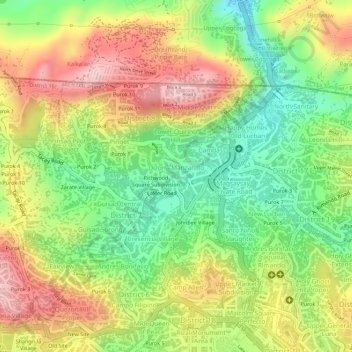 Dizon topographic map, elevation, terrain
