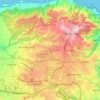 Daïra Bouzareah topographic map, elevation, terrain