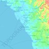 General Luna topographic map, elevation, terrain