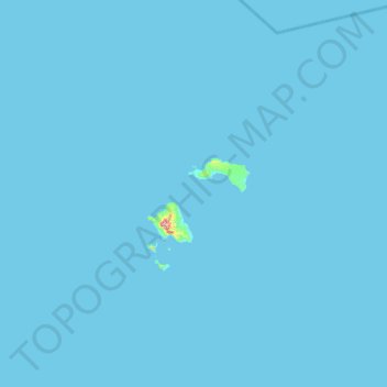 Tanga Islands topographic map, elevation, terrain