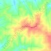 Woodland topographic map, elevation, terrain