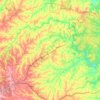 Amelia County topographic map, elevation, terrain