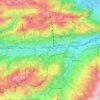 Erlenbach im Simmental topographic map, elevation, terrain