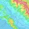 Sarzana topographic map, elevation, terrain